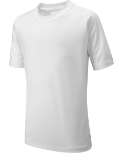 (New) White Polyester P.E. T-Shirt
