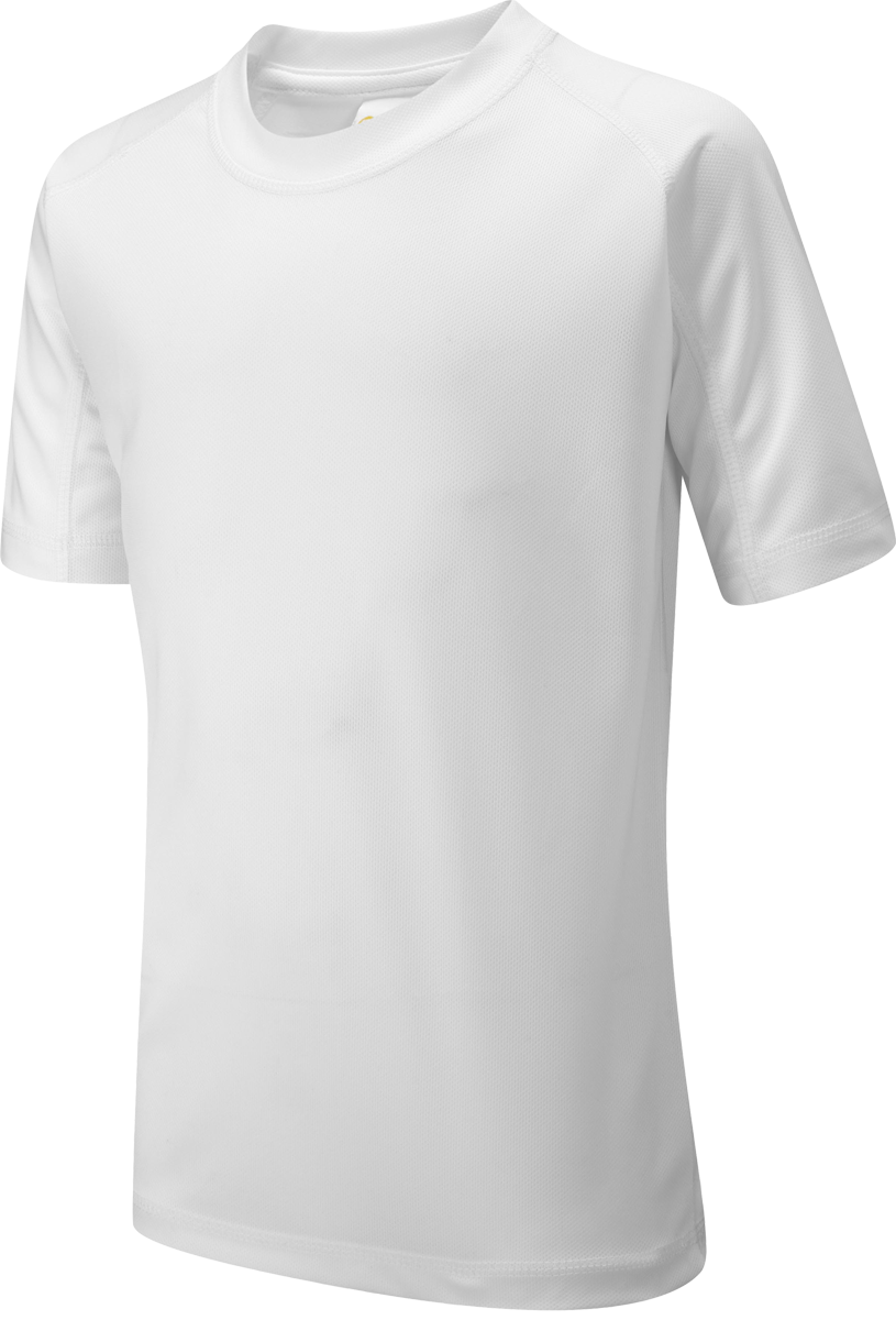  (New) White Polyester P.E. T-Shirt